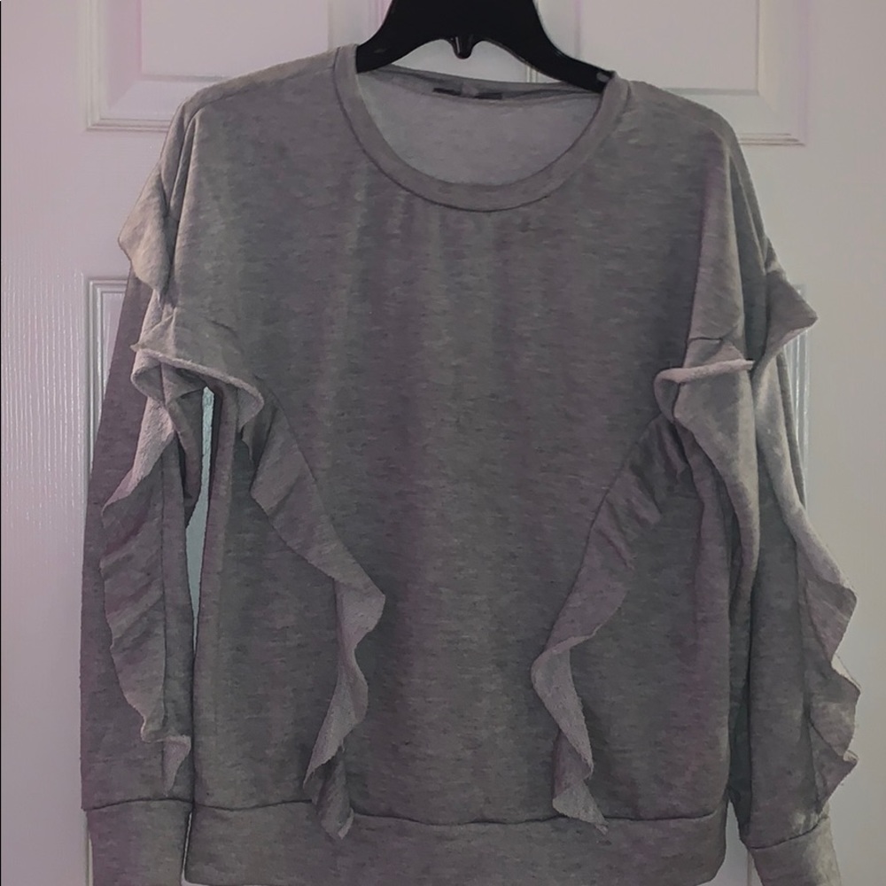 Adorable Ruffle Sweatshirt!